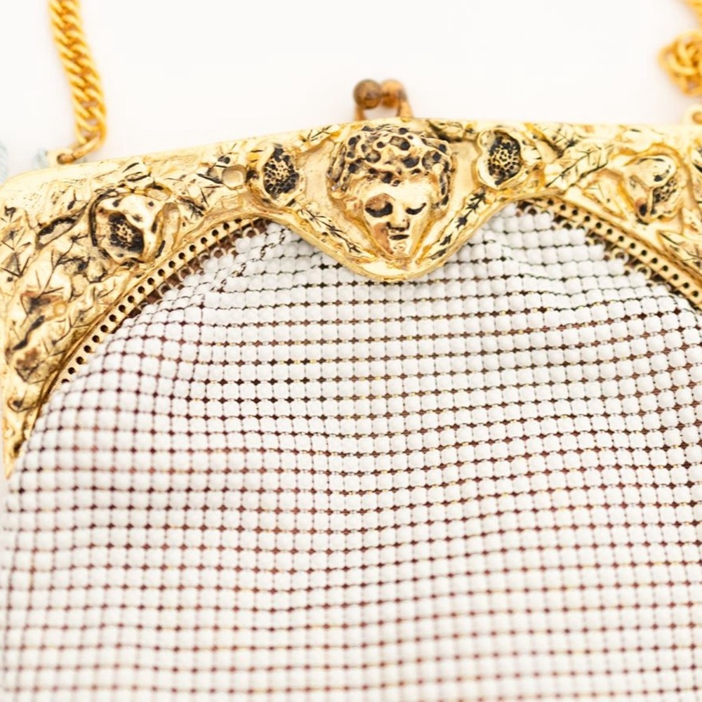 NWT VINTAGE Whiting and Davis Vintage Mesh Bag Schiaparelli Era - Picture 9 of 15